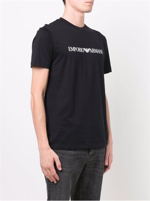 T-shirt uomo con stampa logo EMPORIO ARMANI | 8N1TN51JPZZ0974